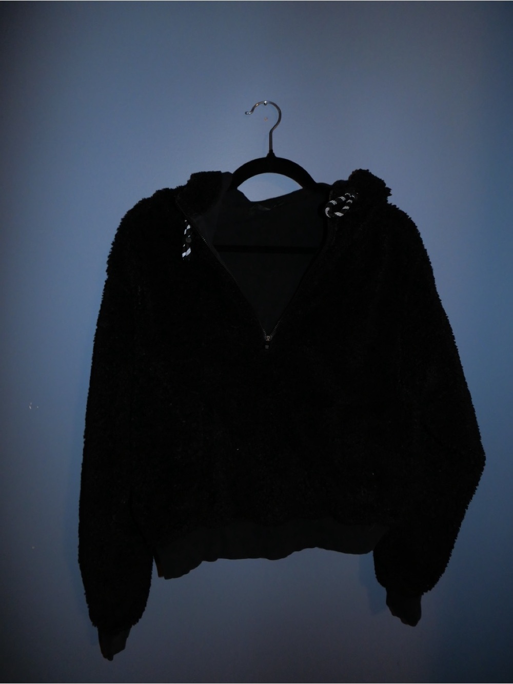 lululemon athletica Black 1/4 Zip Fleece Hoodie